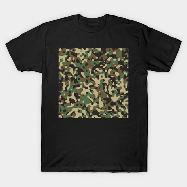 Natural Camo Pattern T-Shirt by CeeGunn